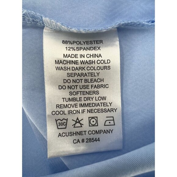 FootJoy XL ProDry Performance Golf Polo Shirt Light Blue RFGC Logo - Picture 3 of 11